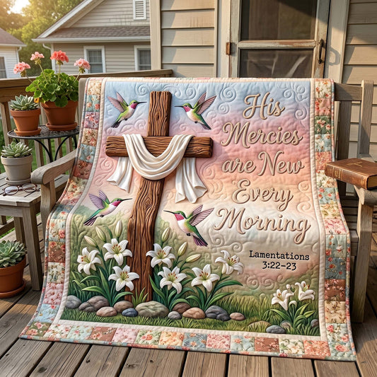 Blessed Blooms Quilted Blanket GFTOTP19431