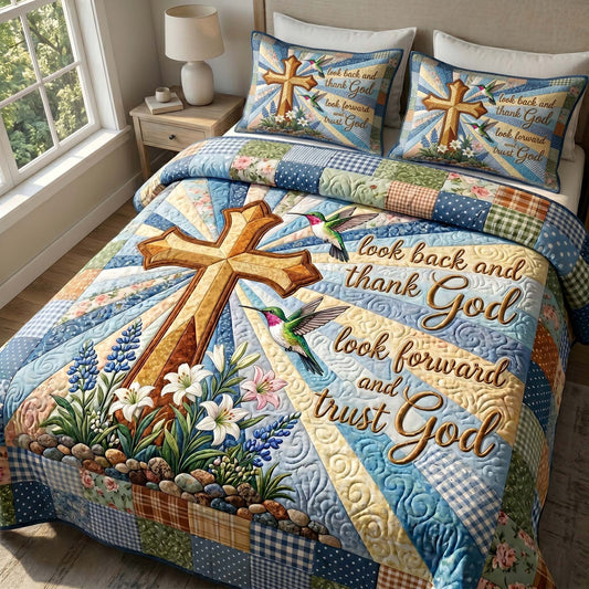 Faith Blossoms 3-Piece Quilted Bedding Set GFTOTP19456