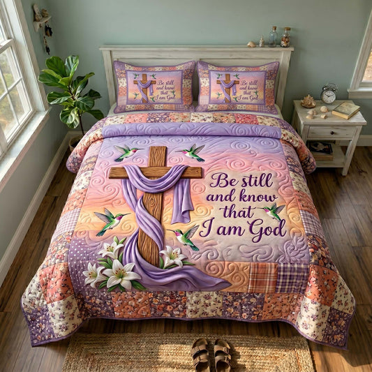 Faith Blossoms 3-Piece Quilted Bedding Set GFTOTP19458
