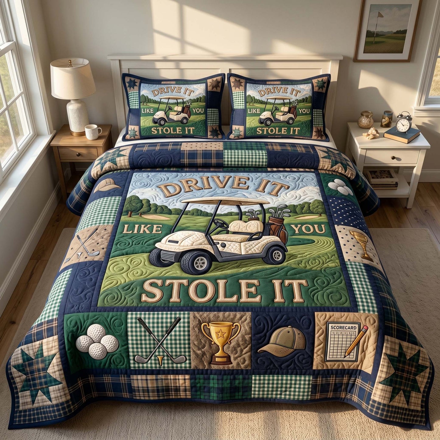 Swing Life 3-Piece Quilted Bedding Set GFTOTP19461