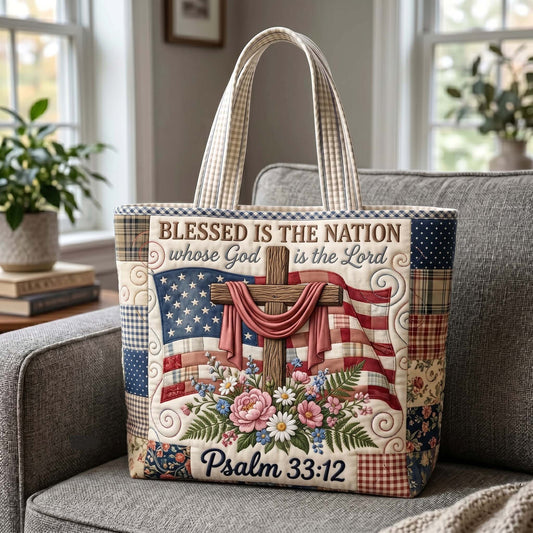 Faith Liberty Quilted Tote Bag GFTOTP19468