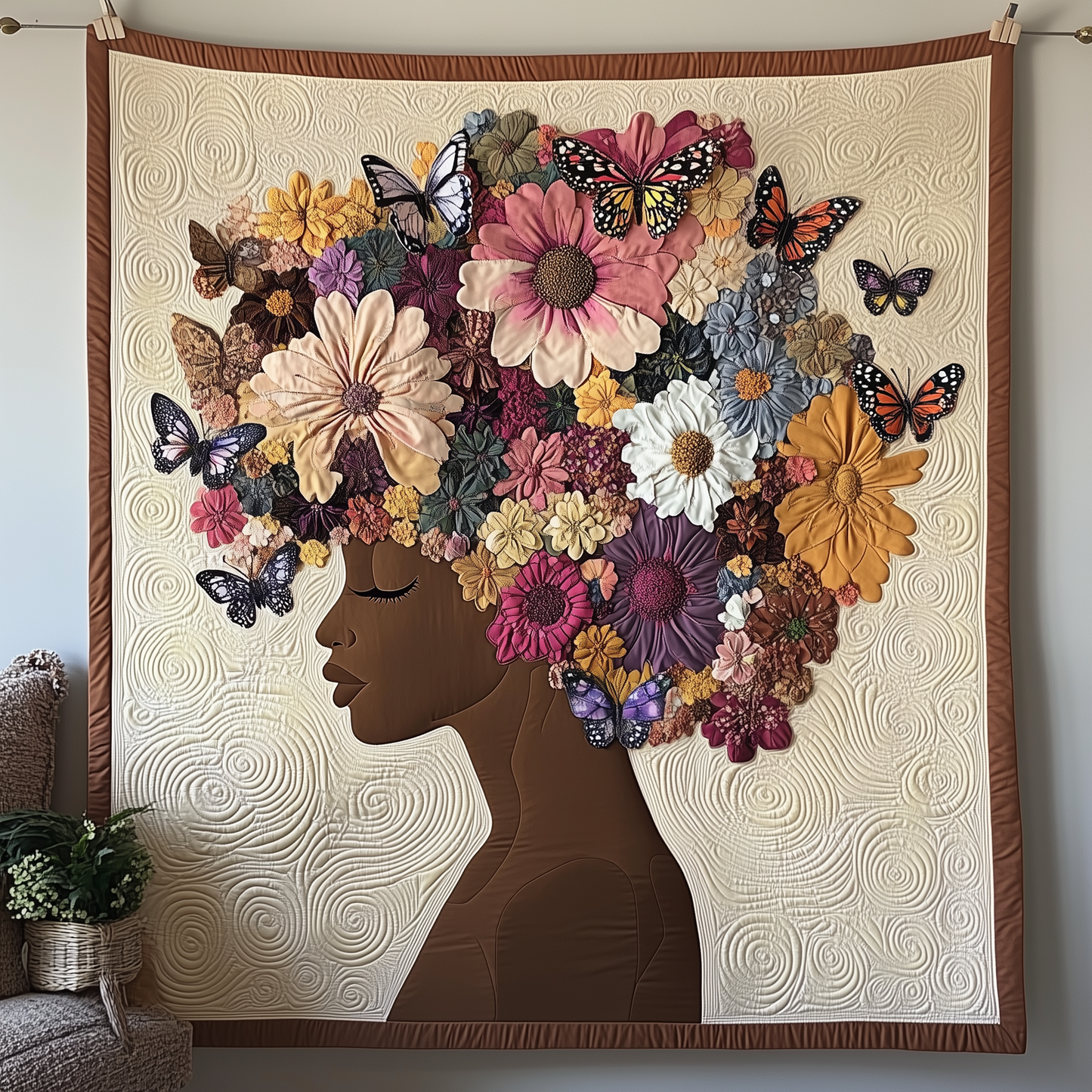 Melanin Meets Mindfulness Quilted Blanket GFTOTP1947