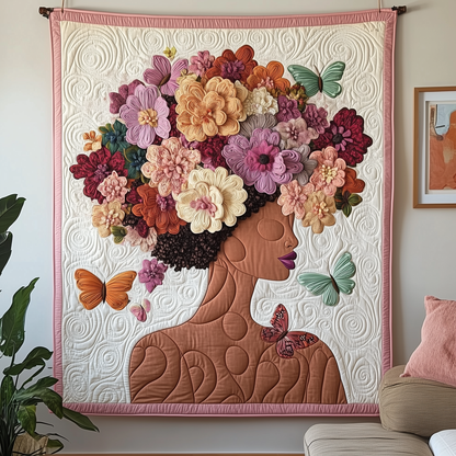 Melanin Meets Mindfulness Quilted Blanket GFTOTP1948