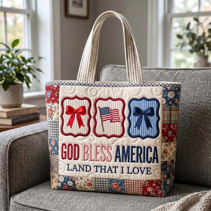 Faith Liberty Quilted Tote Bag GFTOTP19493