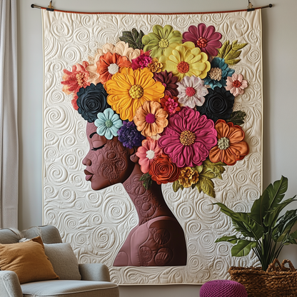 Melanin Meets Mindfulness Quilted Blanket GFTOTP1949