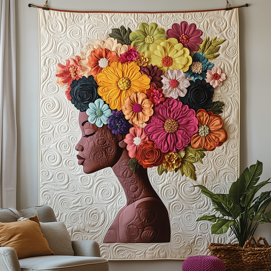 Melanin Meets Mindfulness Quilted Blanket GFTOTP1949