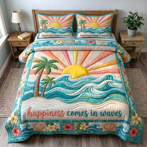Tropical Paradise 3-Piece Quilted Bedding Set GFTOTP19526