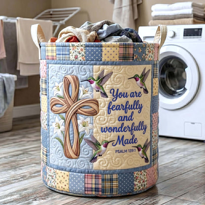 Grace Garden Quilted Laundry Basket GFTOTP19544