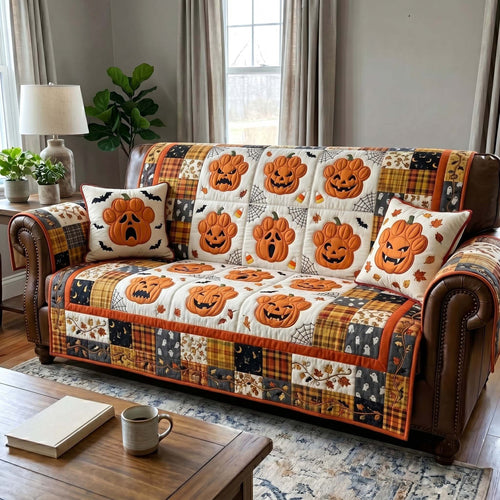 Spooky Paws Quilted Sofa Cover GFTOTP19596
