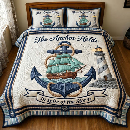Ocean Grace 3-Piece Quilted Bedding Set GFTOTP19602