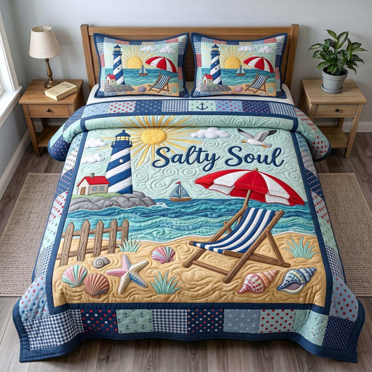 Summer Escape 3-Piece Quilted Bedding Set GFTOTP19611