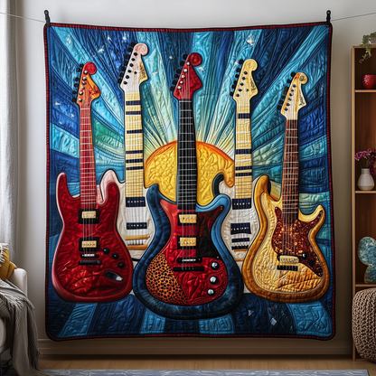 Sunshine Electric Guitar Quilted Blanket GFTOTP1967