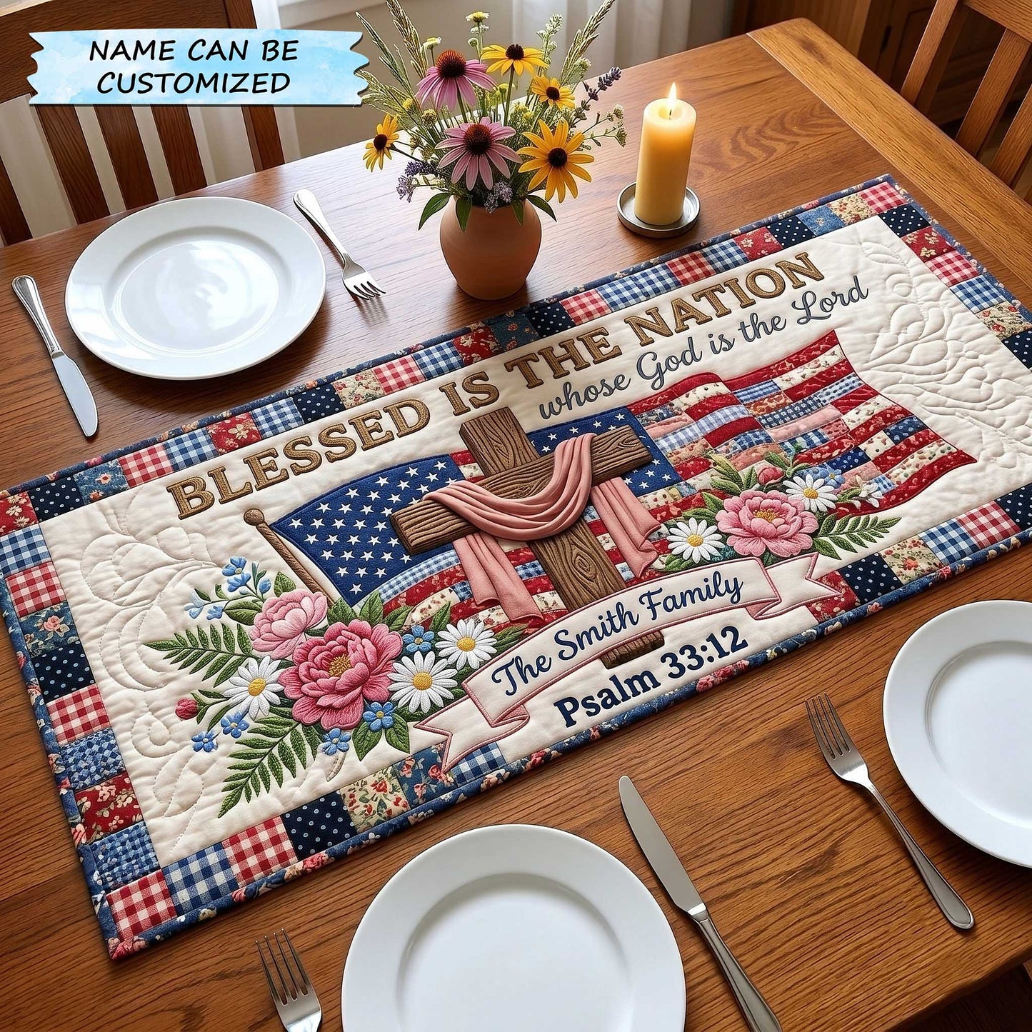 Liberty Legacy Quilted Table Runner QTCUZ GFTOTP19753