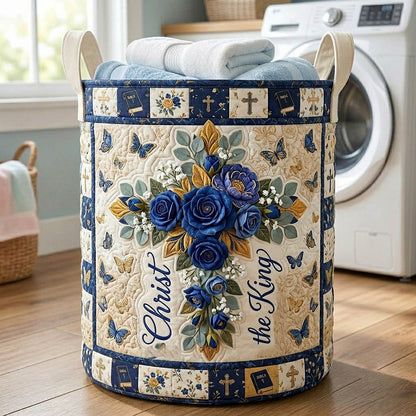 Amazing Grace Quilted Laundry Basket GFTOTP19757