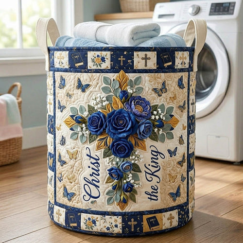 Amazing Grace Quilted Laundry Basket GFTOTP19757