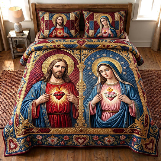 Sacred Devotion 3-Piece Quilted Bedding Set GFTOTP19760