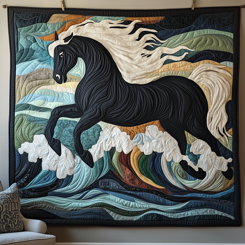 Charming Horse Quilted Blanket GFTOTP1976