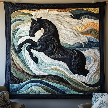 Charming Horse Quilted Blanket GFTOTP1977