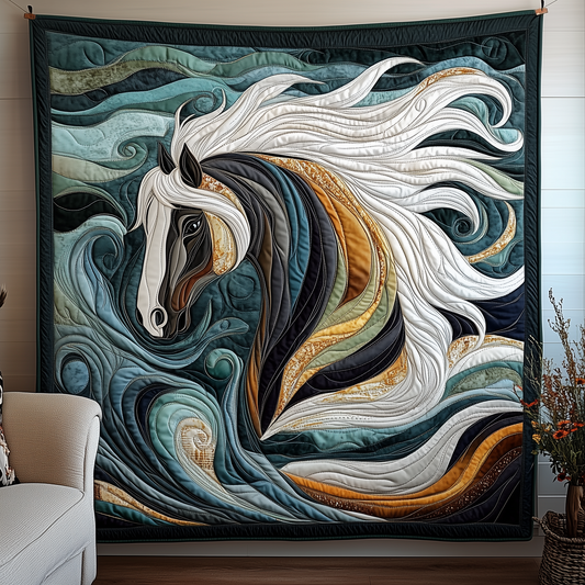 Charming Horse Quilted Blanket GFTOTP1982