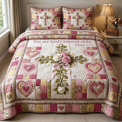 Cross Of Grace 3-Piece Quilted Bedding Set GFTOTP19865