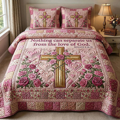 Cross Of Grace 3-Piece Quilted Bedding Set GFTOTP19868