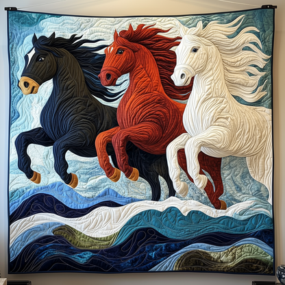 Charming Horse Quilted Blanket GFTOTP1986