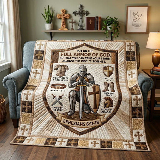 Full Armor Of God Quilted Blanket GFTOTP19937