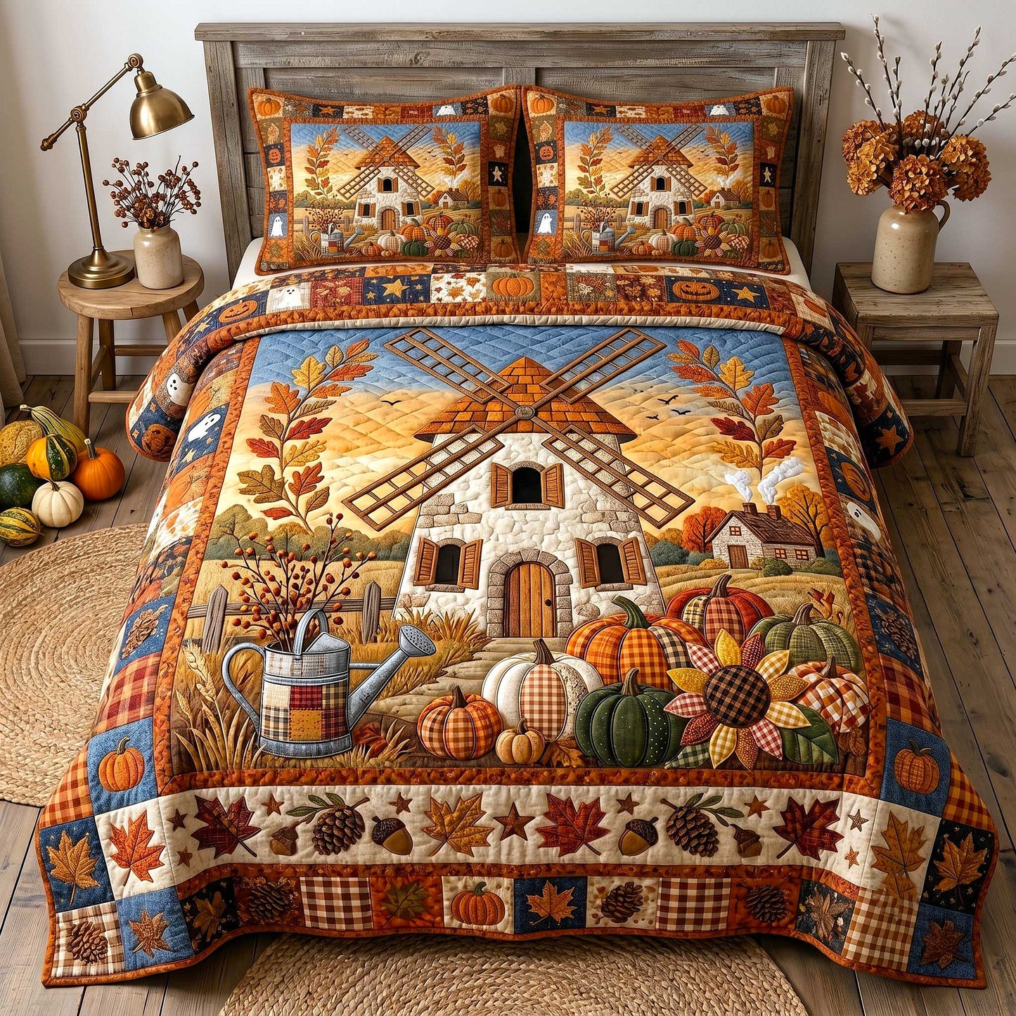 Farmhouse Harvest 3-Piece Quilted Bedding Set GFTOTP19961