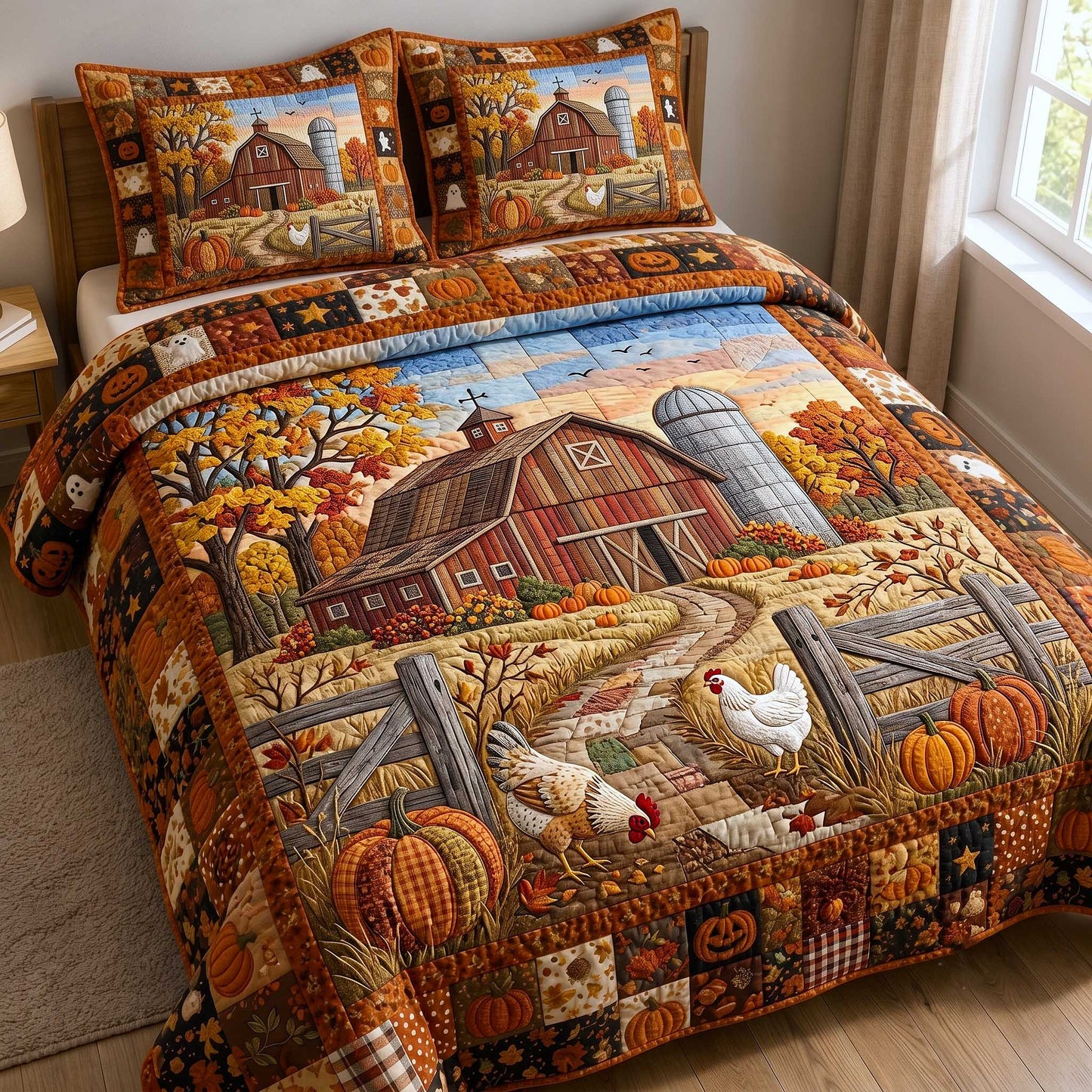 Farmhouse Harvest 3-Piece Quilted Bedding Set GFTOTP19962