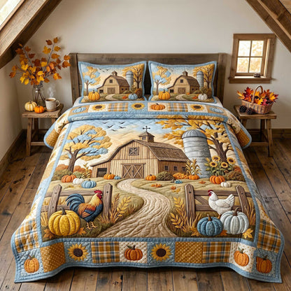 Farmhouse Harvest 3-Piece Quilted Bedding Set GFTOTP19963