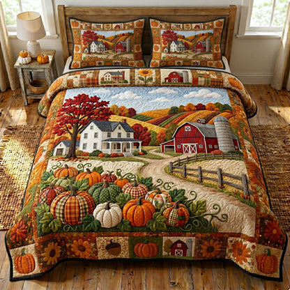 Farmhouse Harvest 3-Piece Quilted Bedding Set GFTOTP19964