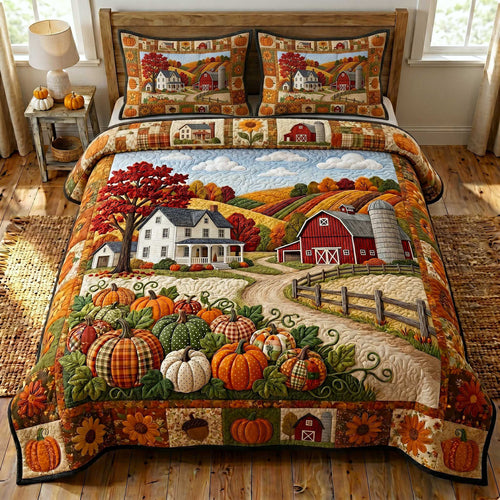 Farmhouse Harvest 3-Piece Quilted Bedding Set GFTOTP19964