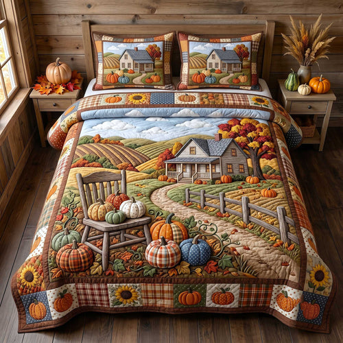 Farmhouse Harvest 3-Piece Quilted Bedding Set GFTOTP19965