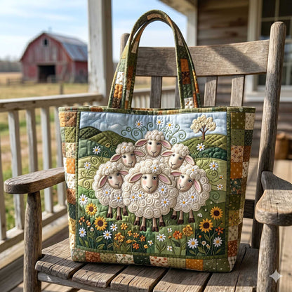Funky Sheeps Quilted Tote Bag GFTOTP19969