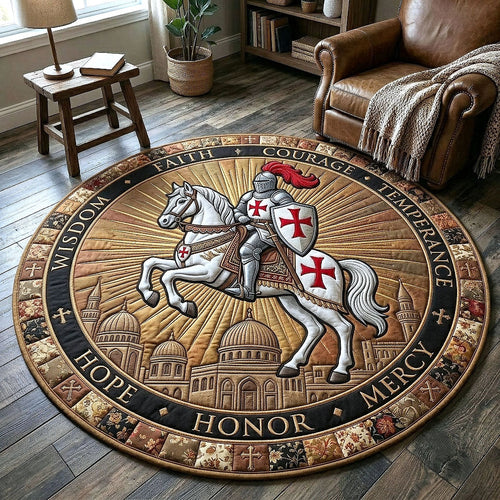 Full Armor Of God Quilted Round Mat GFTOTP20006