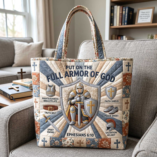 Full Armor Of God Quilted Tote Bag GFTOTP20009