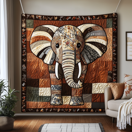 Woodland Elephant Spirit Quilted Blanket GFTOTP2001