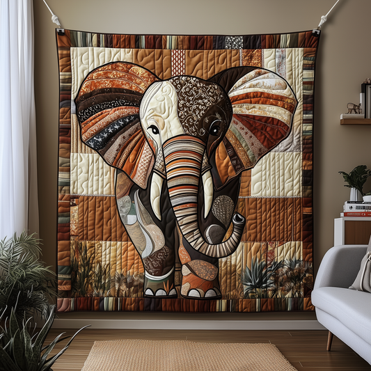 Woodland Elephant Spirit Quilted Blanket GFTOTP2002