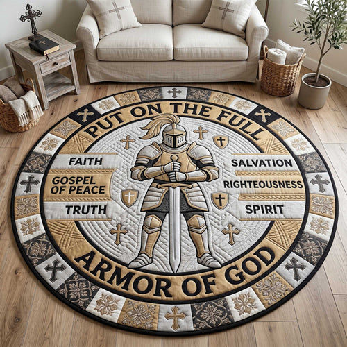 Full Armor Of God Quilted Round Mat GFTOTP20030