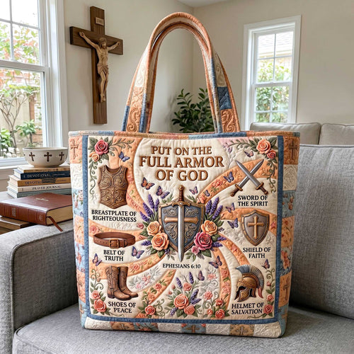Full Armor Of God Quilted Tote Bag GFTOTP20034