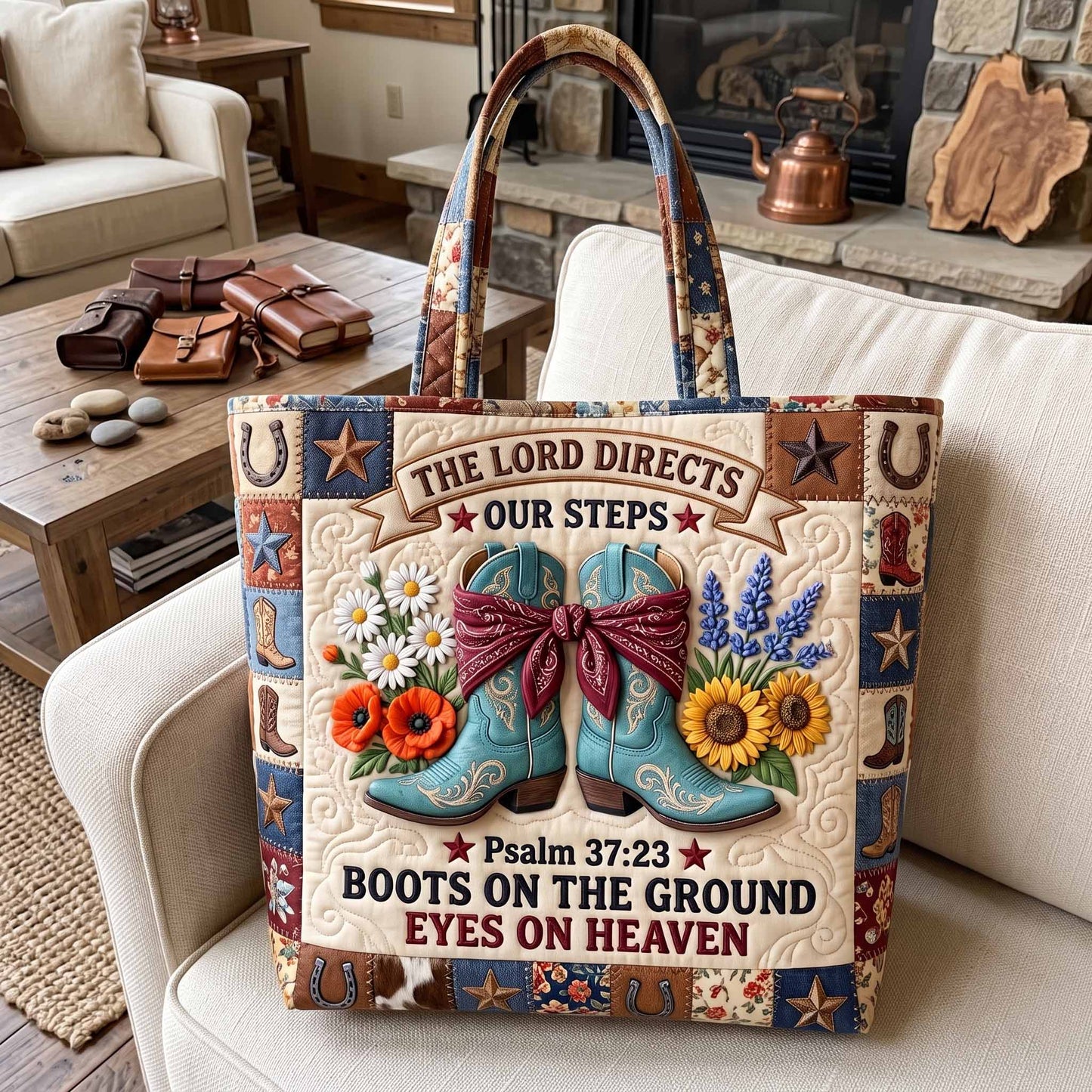 Western Grace Quilted Tote Bag GFTOTP20065