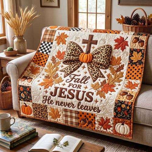 Fall For Jesus Quilted Blanket GFTOTP20115