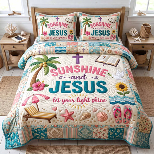 Ocean Grace 3-Piece Quilted Bedding Set GFTOTP20163
