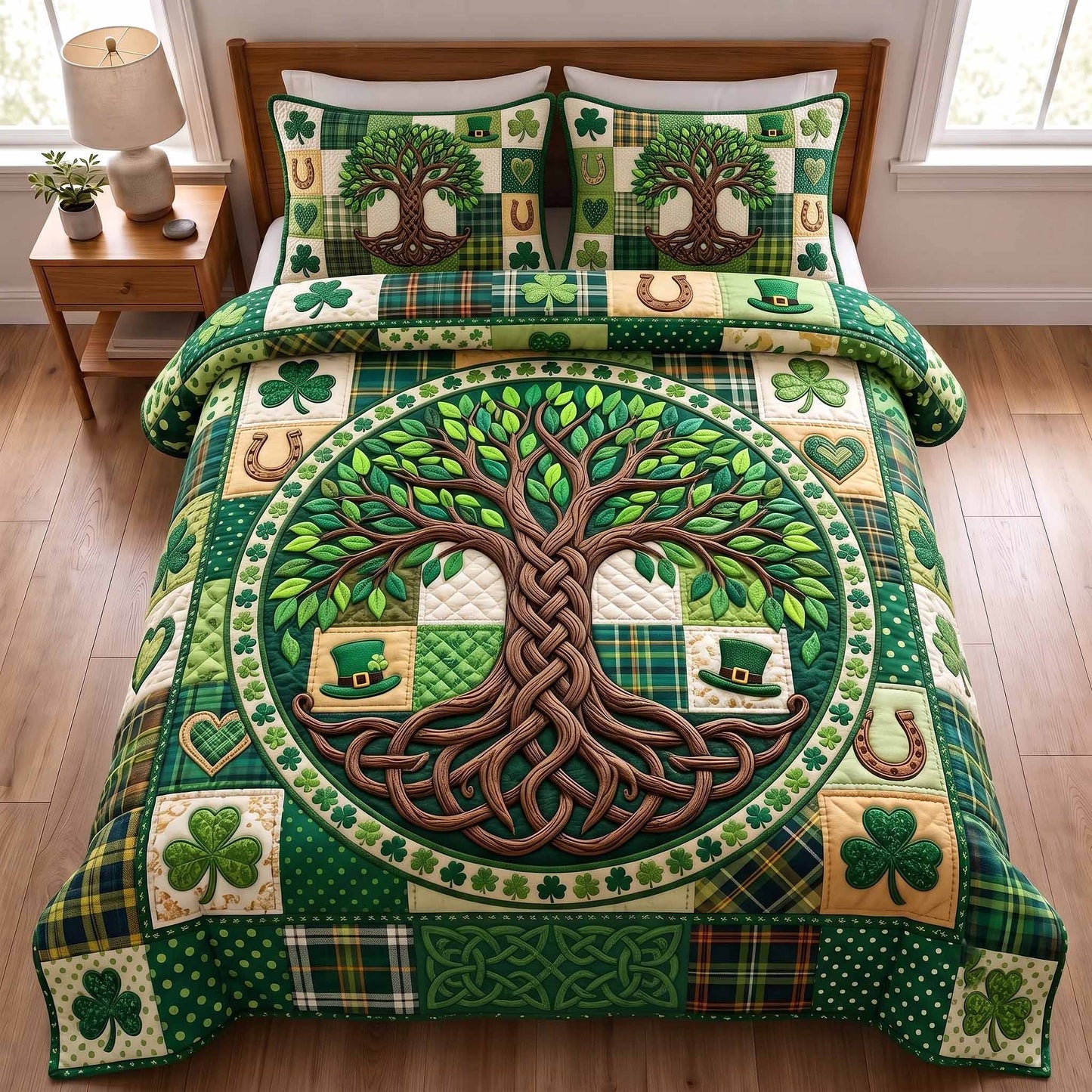 Irish Blessings 3-Piece Quilted Bedding Set GFTOTP20168