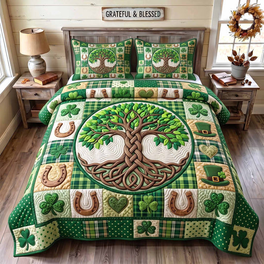 Irish Blessings 3-Piece Quilted Bedding Set GFTOTP20169
