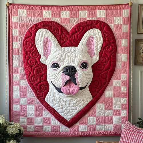 Bulldog Love Snuggle Quilted Blanket GFTOTP2018