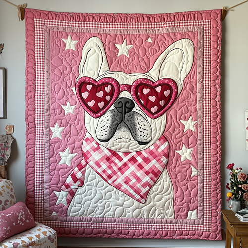 Bulldog Love Snuggle Quilted Blanket GFTOTP2019