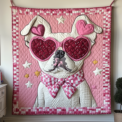 Bulldog Love Snuggle Quilted Blanket GFTOTP2020