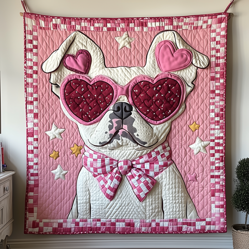 Bulldog Love Snuggle Quilted Blanket GFTOTP2020