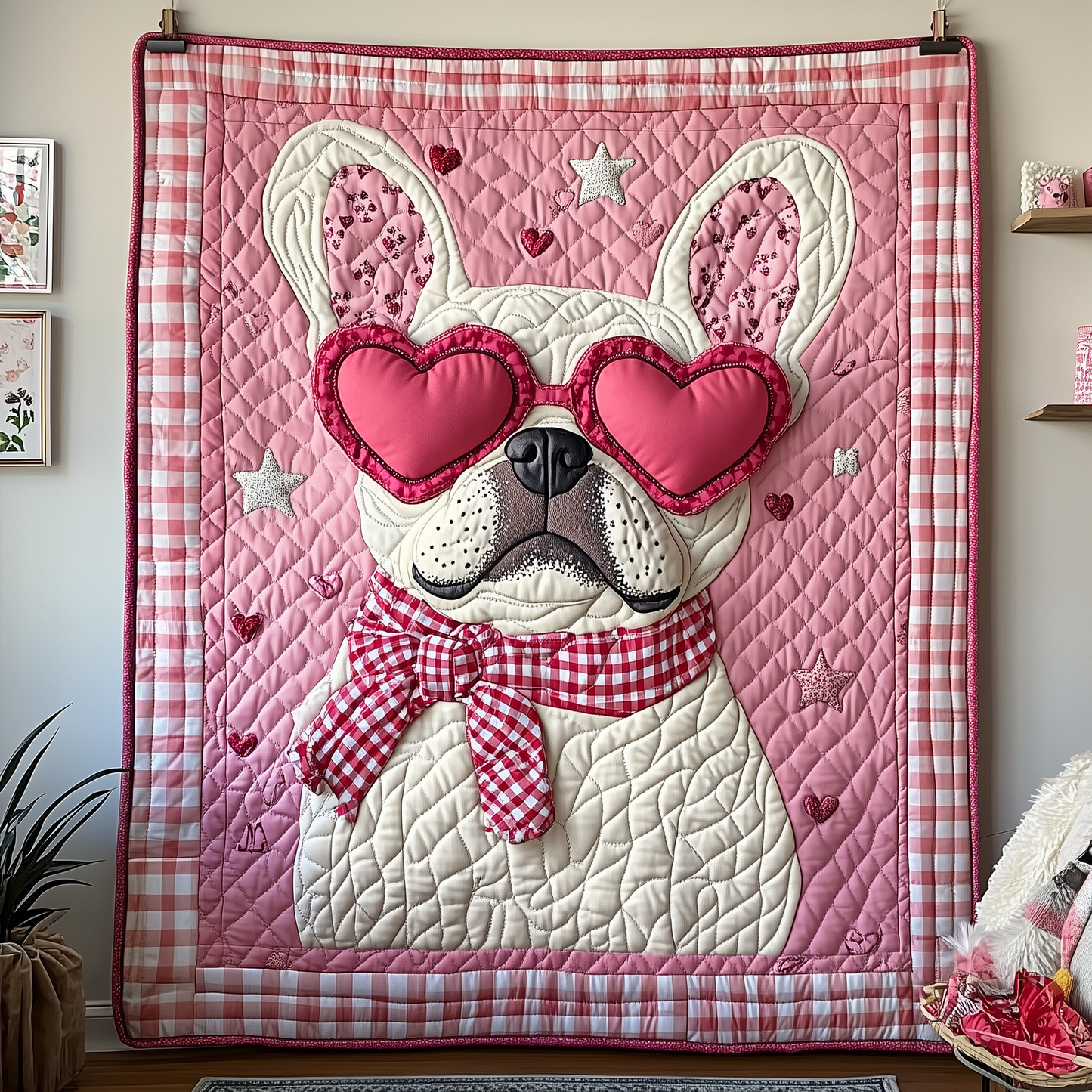 Bulldog Love Snuggle Quilted Blanket GFTOTP2021